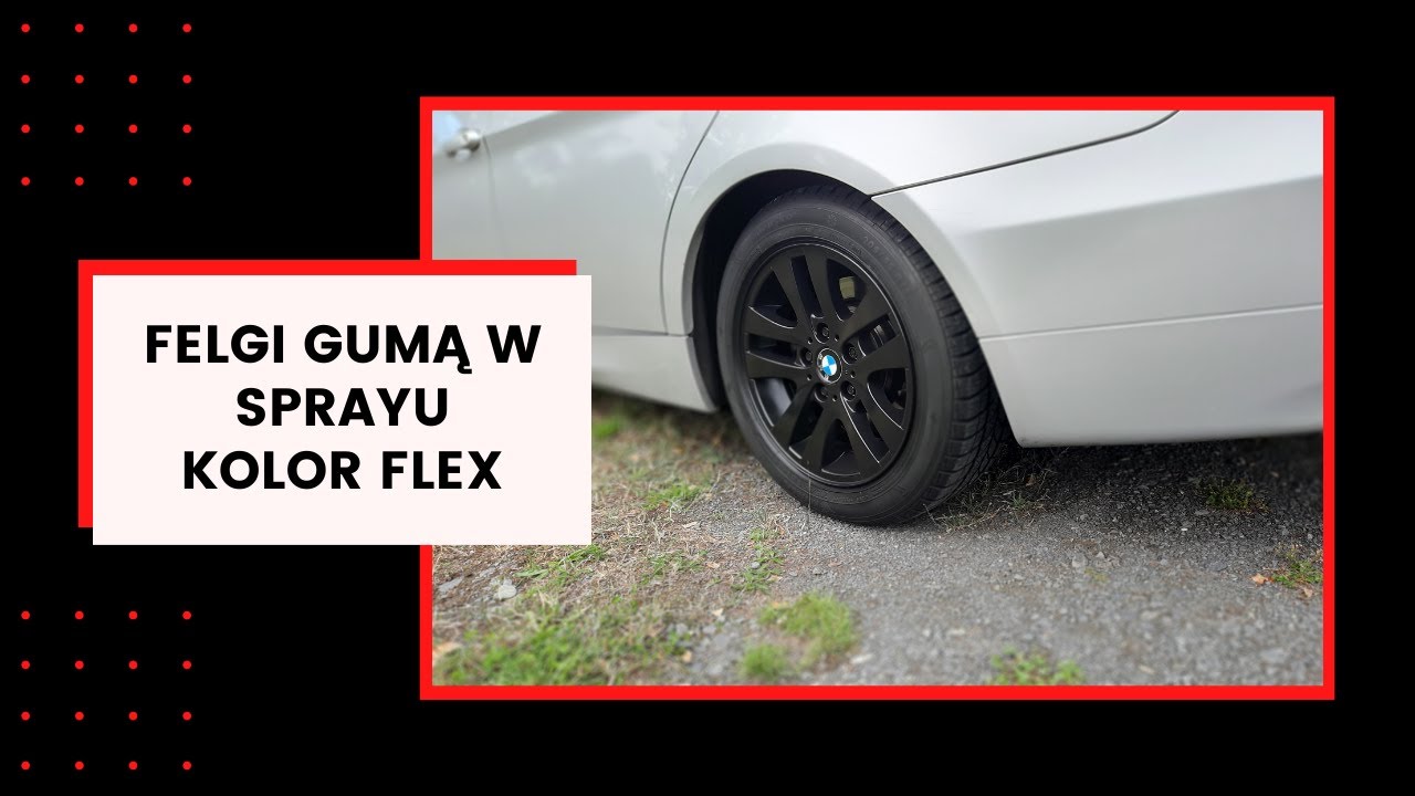Felgi guma w sprayu ! K2 Color Flex ✔ BMW E91/E90 #nieporadnik #guziec