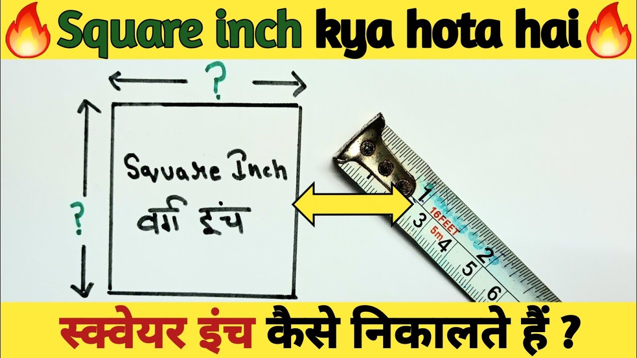 What is a square inch? How to calculate square inches.