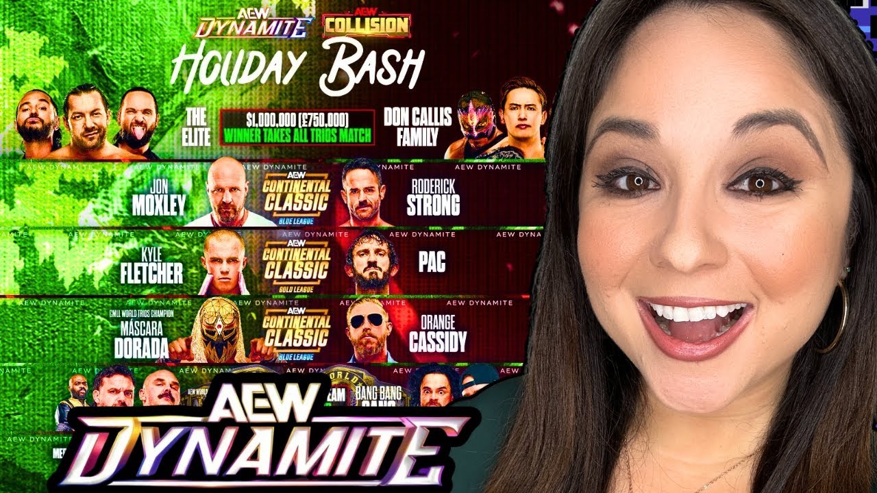 AEW DYNAMITE & COLLISION HOLIDAY BASH 2025 LIVESTREAM