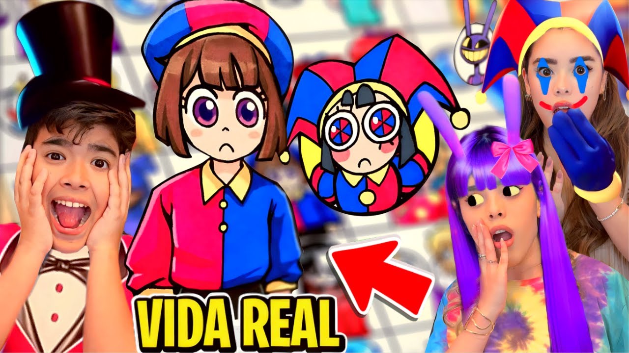 THE AMAZING DIGITAL CIRCUS MAS HUMANOS!? (POMNI, JAX, CAINE, ZOOBLE, ETC.) Estevão, Milla e Milly
