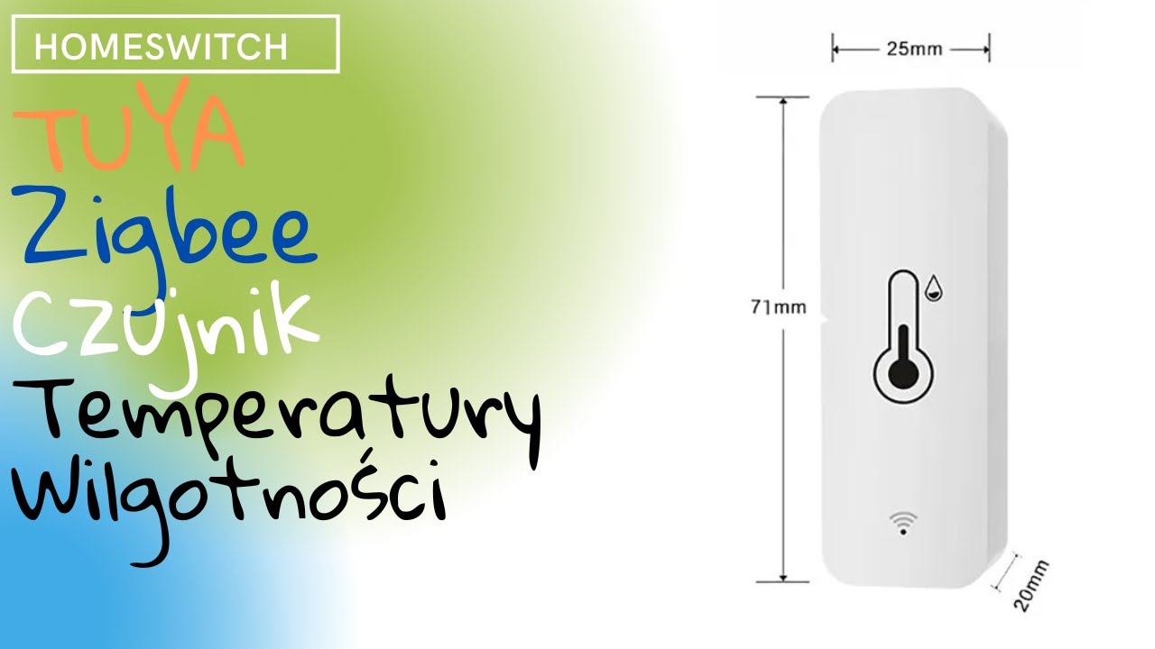 Zdalny pomiar temperatury i wilgotności #Tuya #WIFI lub #zigbee #LR03