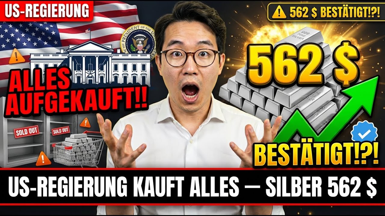SILBER: Die US-Regierung hat gerade alles aufgekauft!! Silber bei 562 $ bestätigt!?!