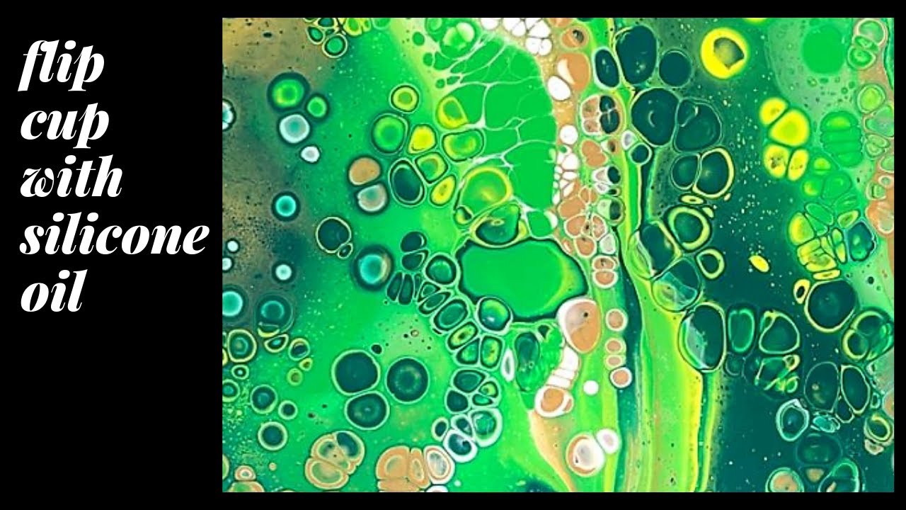 Flip Cup Techniques With Silicone Oil - Acrylic Pouring Cells