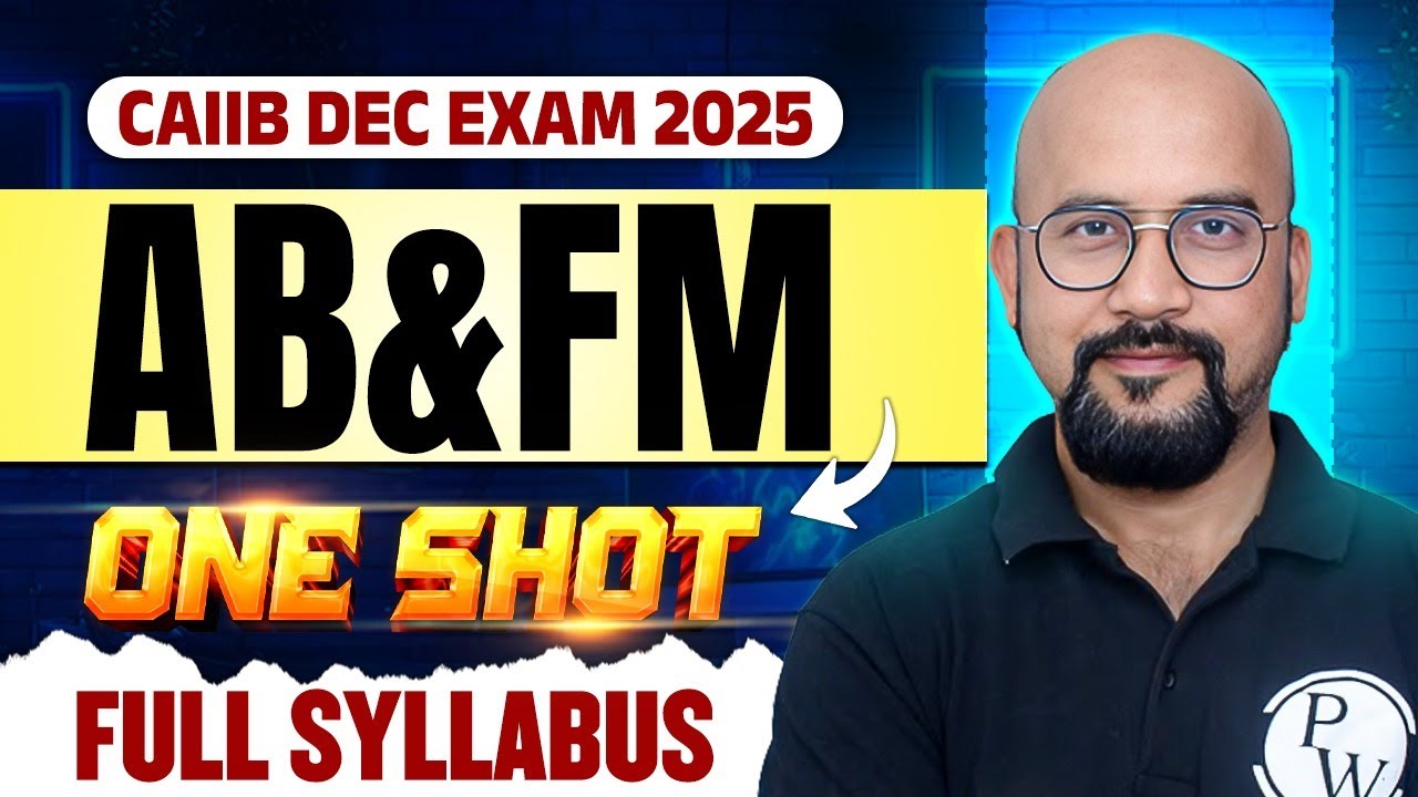 CAIIB ABFM Maha Marathon | CAIIB ABFM One Shot | ABFM CAIIB Marathon | by Bhaskar Sir