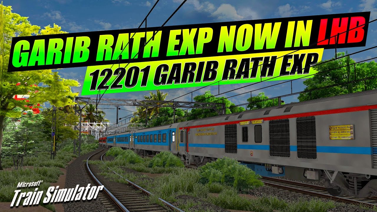 BRAND NEW LHB GARIB RATH EXP IN KONKAN | 12201 MUMBAI LTT - KOCHUVELI GARIB RATH EXP | MSTS LIVE