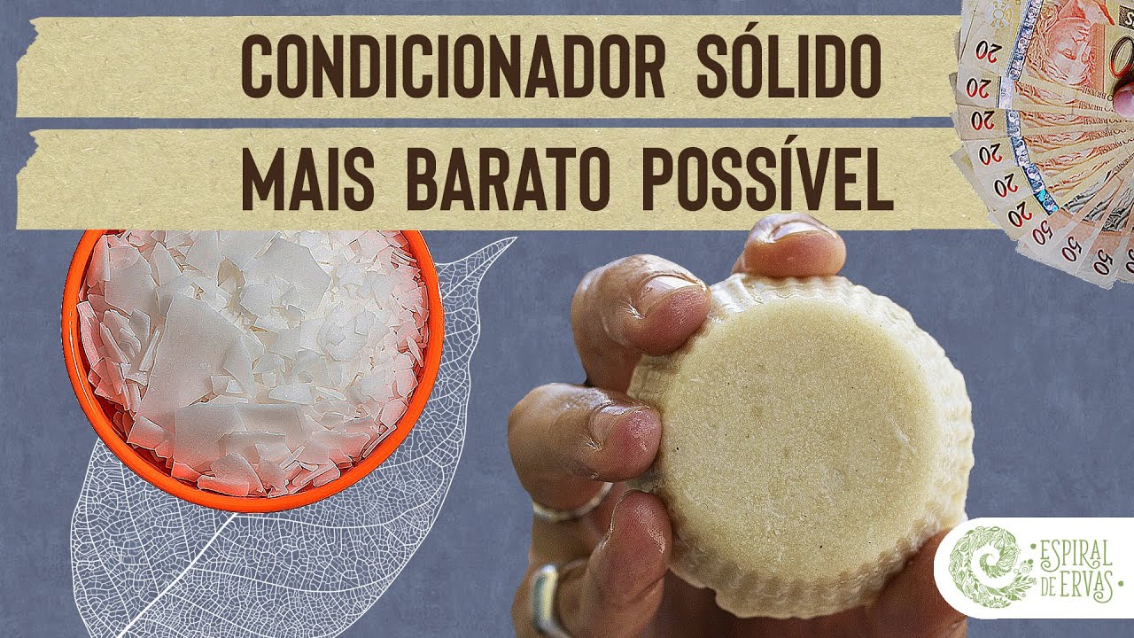 Como fazer um CONDICIONADOR S&Oacute;LIDO BARATO, b&aacute;sico e eficiente? Fa&ccedil;a Condicionador Vegano e Natural
