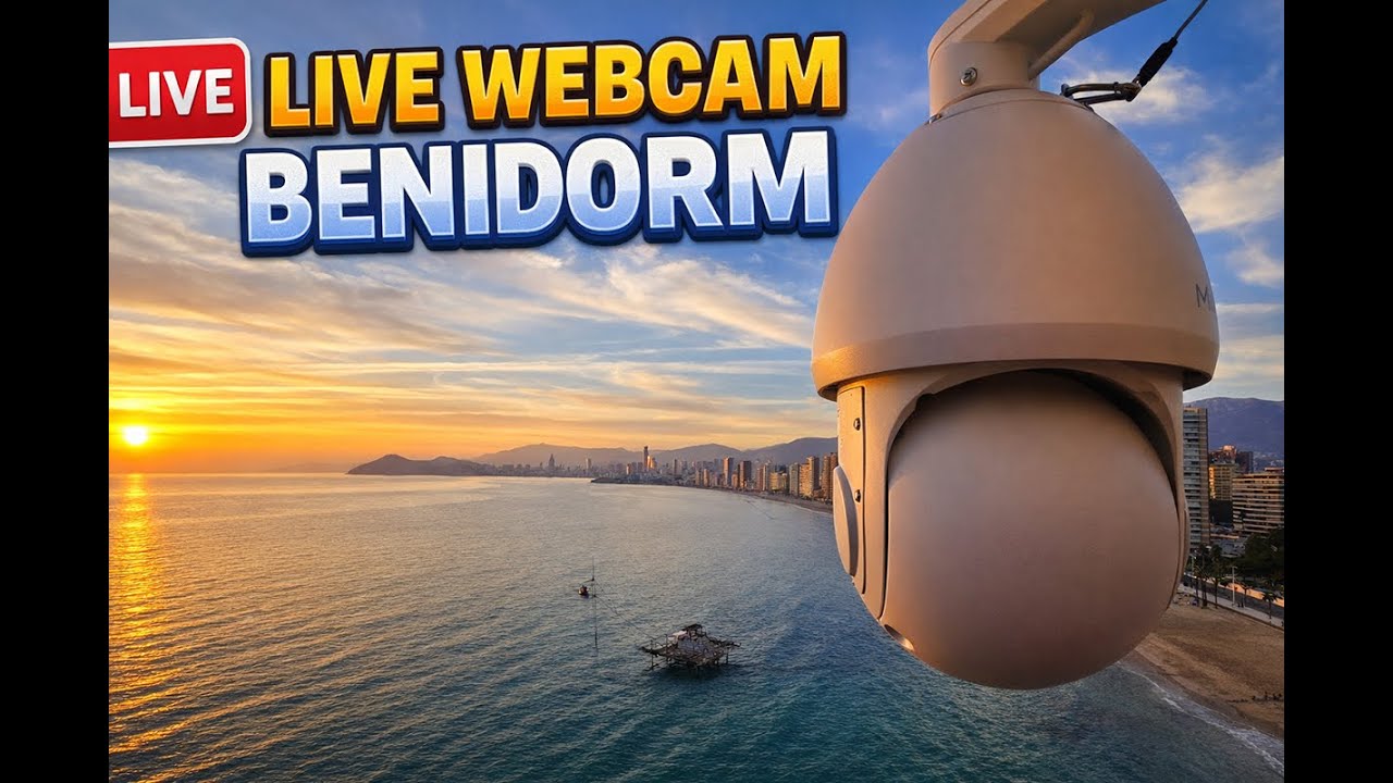 LIVE: Benidorm Webcam  🌊☀️ Playa de Levante | Real-Time Weather & Sea View | Weather by meteo365.es