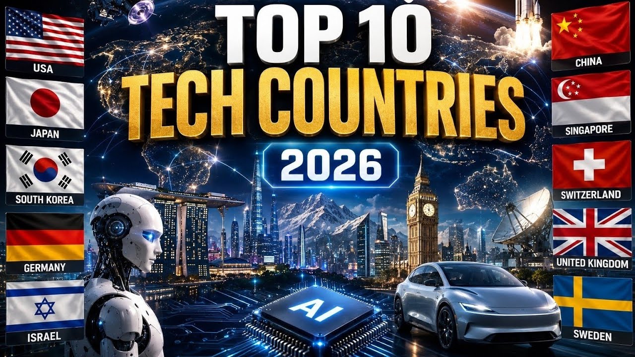 Top 10 Most Technologically Advanced Countries in the World (2026) 🚀 | Future Technology Rankings