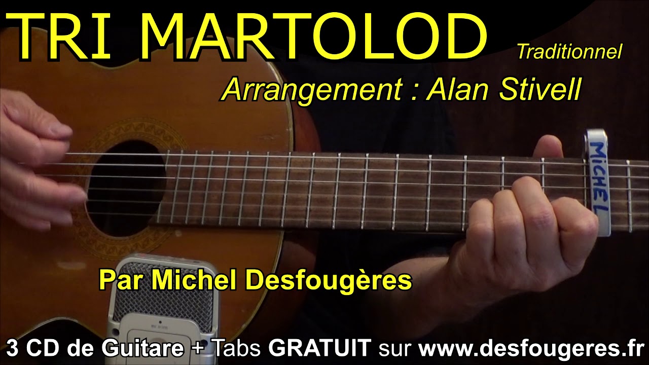TRI MARTOLOD Alan Stivell - Démo guitare pour mes élèves (et pour les autres ;o)