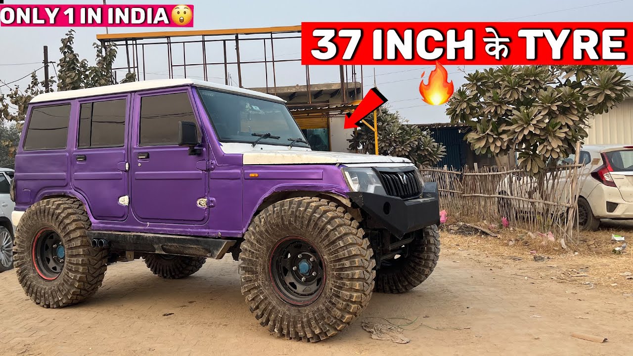 Bolero को बाना दिया Monster Truck 😈😱 37 inch के Tyre Modified Bolero