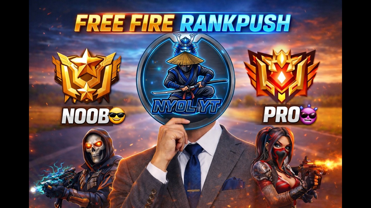 🔴 LIVE) FREE FIRE BR RANKPUSH 💥 WITH SUBSCRIBERS 😋