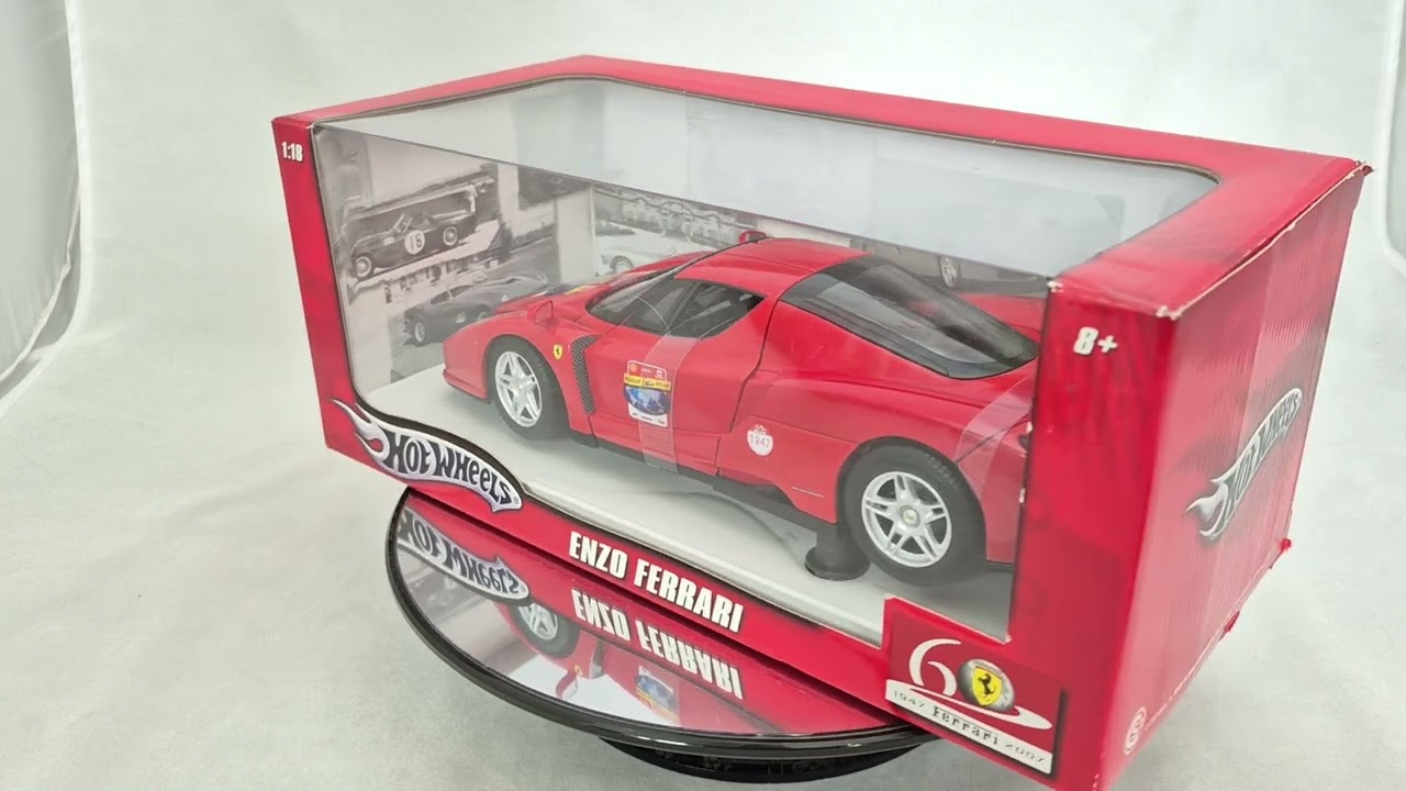 Hot Wheels Heritage Ferrari Enzo Supercar Rosso Corsa Red 60th Anniversary Edition 1947 - 2007
