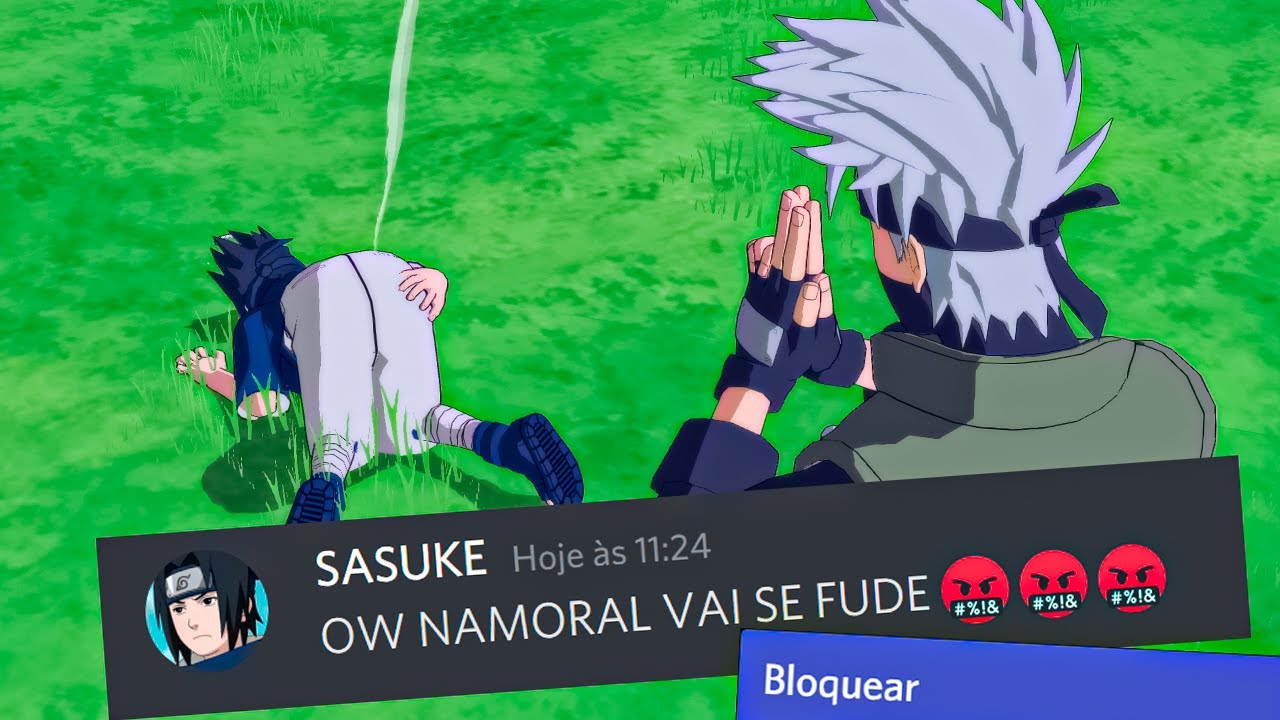 Trollando o dublador do sasuke com mods super destrutivos kkkkkkkkkkkjjj (meu pc quase morreu)
