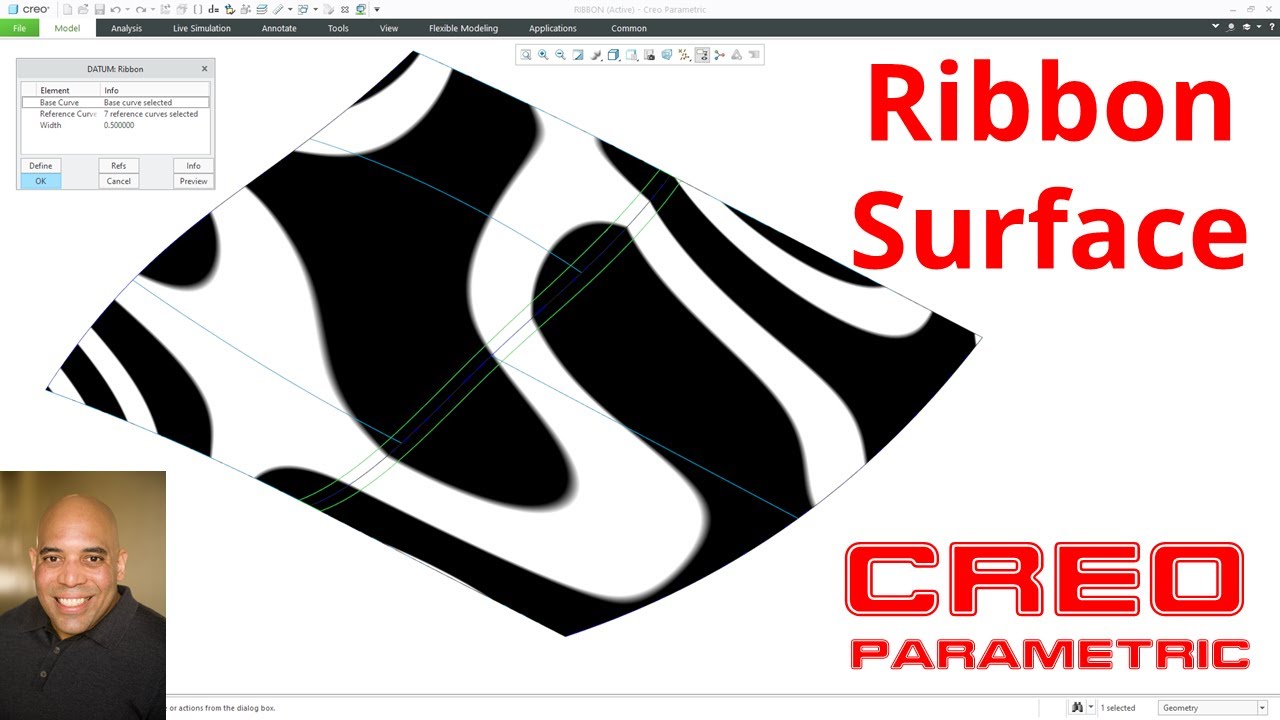 Creo Parametric - Ribbon Surface (2001)