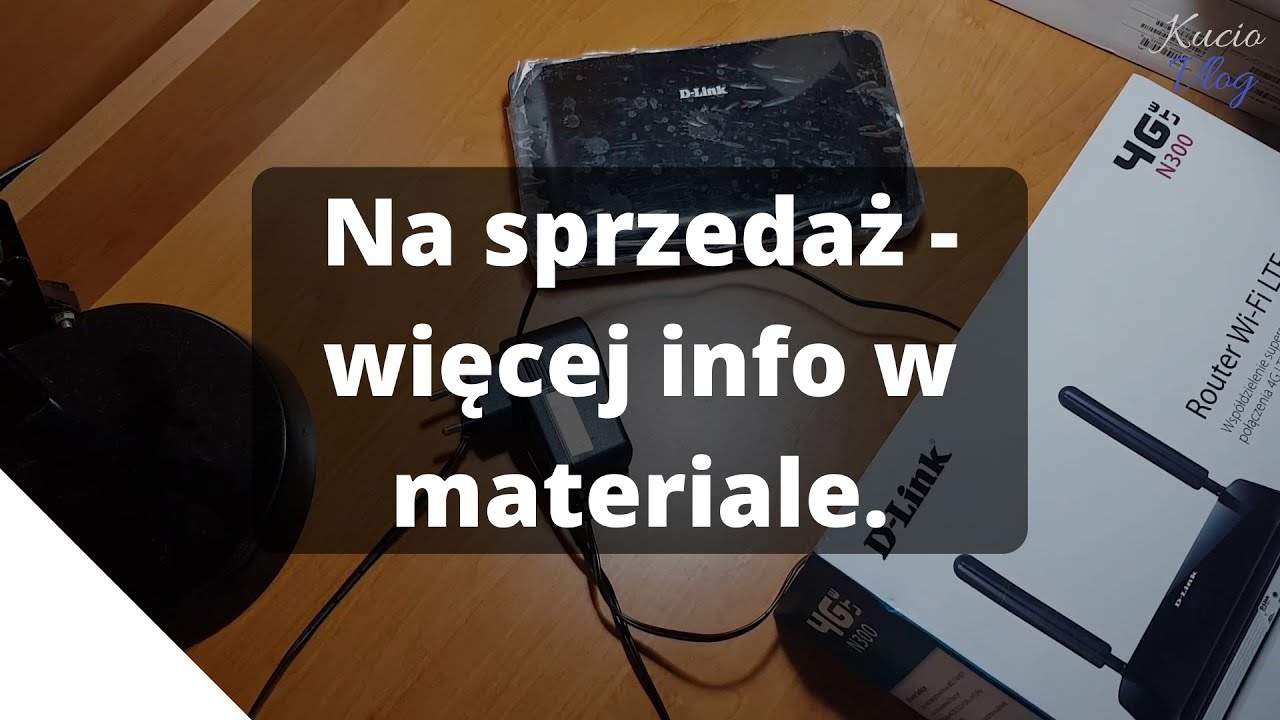 Oferta sprzedaży: Nowy router, D-Link DWR-921 4G LTE, SIM (C1). | 📜 KucioVlog 🎬