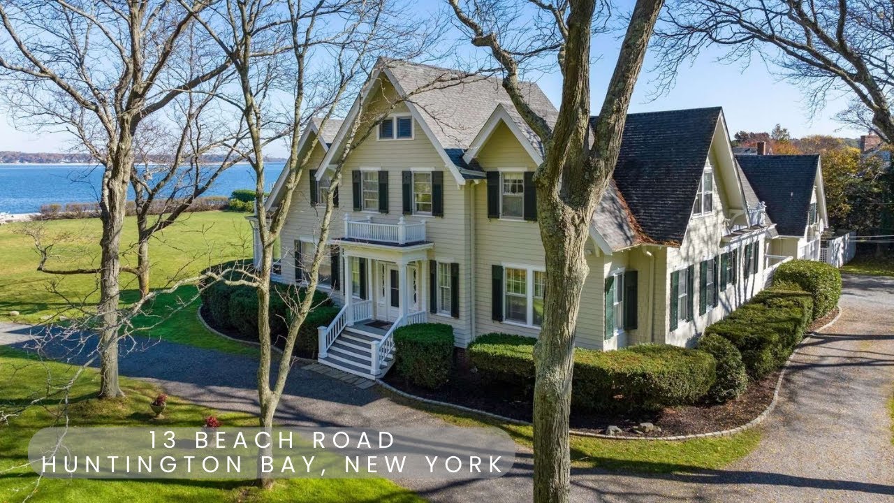 SOLD Beautiful Waterfront Home | 13 Beach Road, Huntington Bay New York