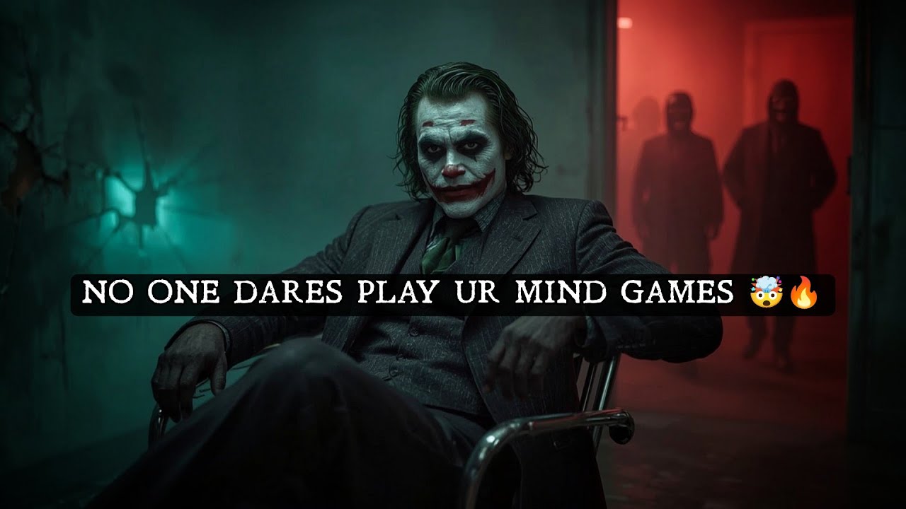 THEY’RE CALLING U A MIND GAME MACHINE… And No One Wants To Play 🤯✨ JOKER SPEECH DARK MOTIVATION