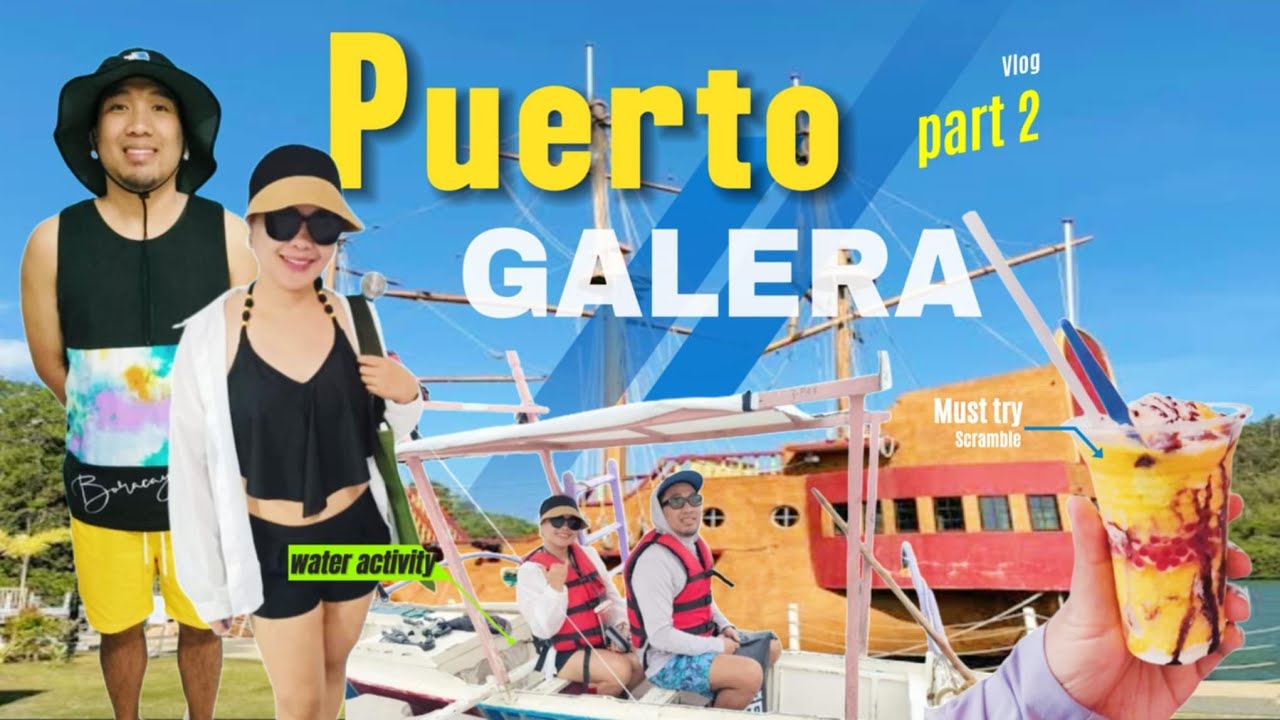 PUERTO GALERA Part2: Underwater Cave,Coral Garden, Mindorinne Oriental, Iskrambol, Island Water Ship
