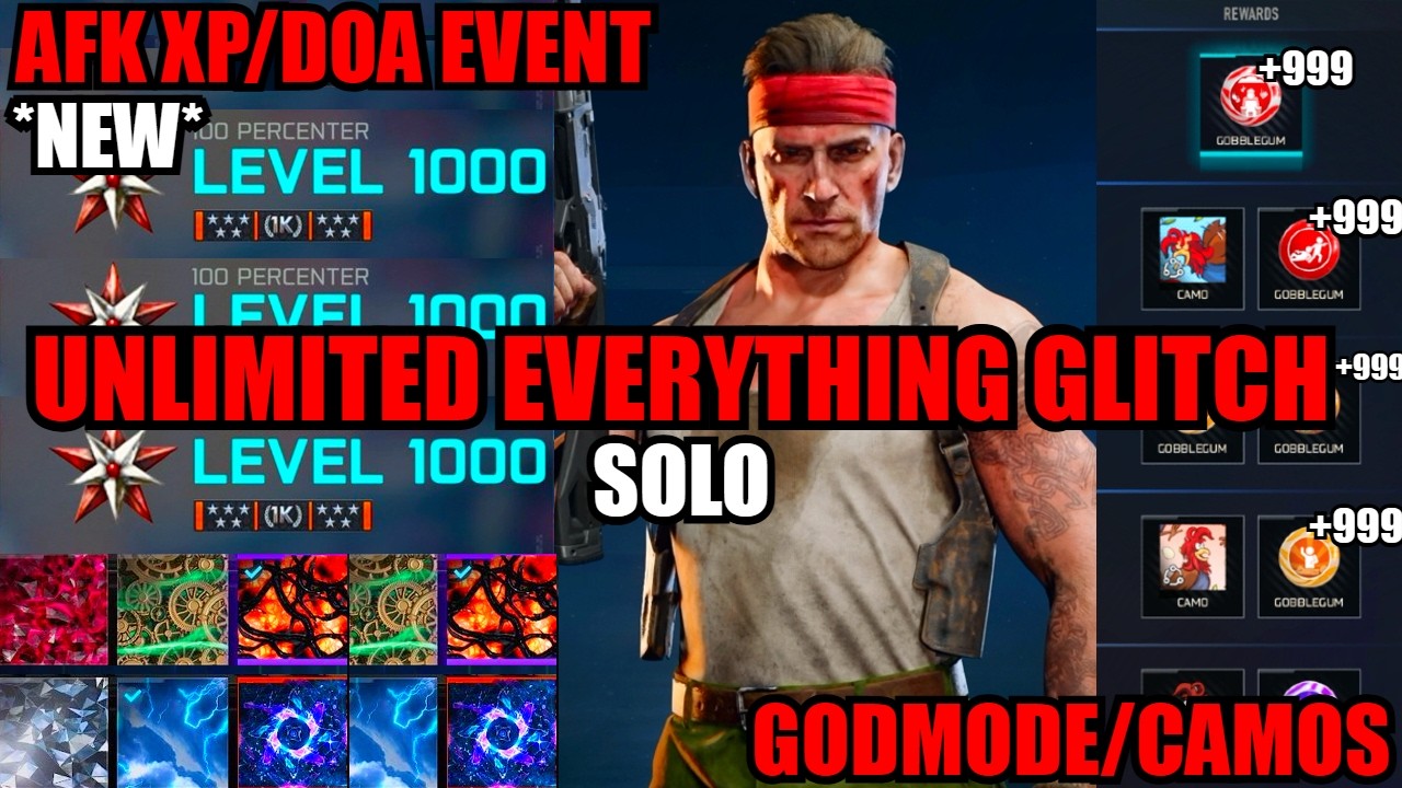 *NEW* GODMODE UNLIMITED EVERYTHING GLITCH! SOLO EVENT/AFK XP/CAMOS! BO7 GLITCHES! BO7 ZOMBIES GLITCH