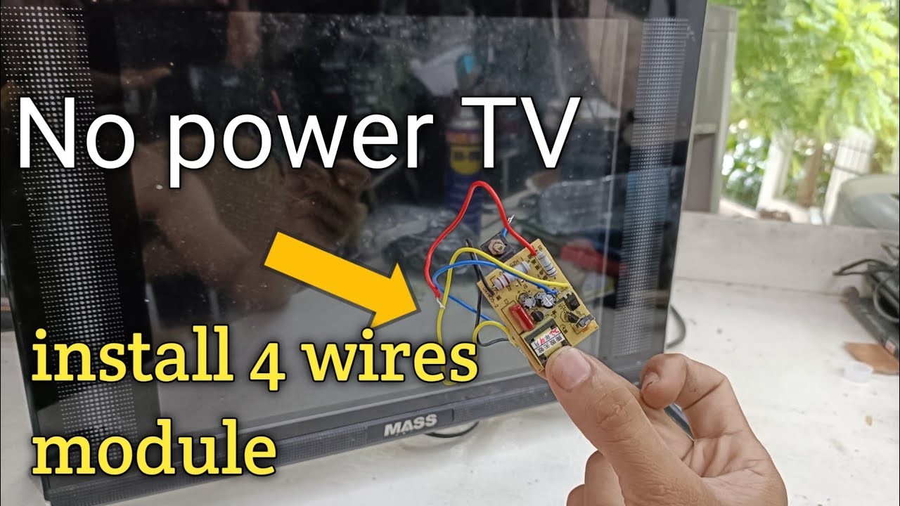Tv na walang power paano ayusin (4 wires module lang ok na tv mo☺️