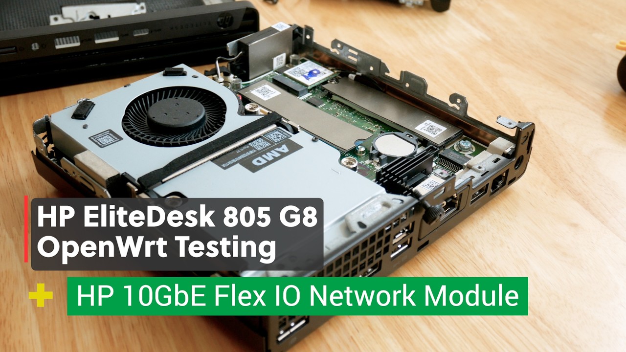 Тестирование сетевой карты HP 10GBase-T Flex IO (56Q71AA) с использованием OpenWrt (на HP EliteDe...
