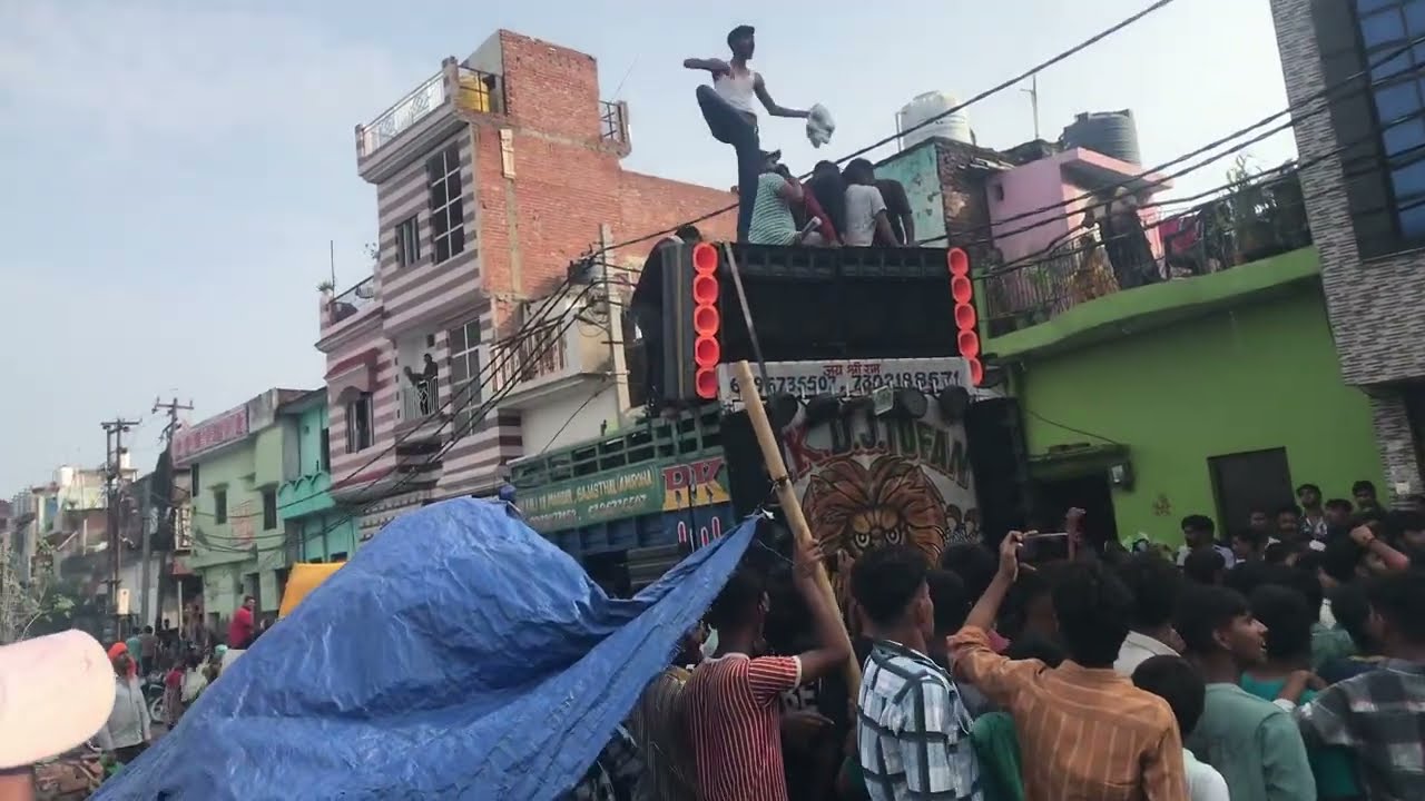RK DJ TUFAN VS DEEPAK GUJJAR COMPETITION GANESH VISARJAN | MORADABAD 2025 