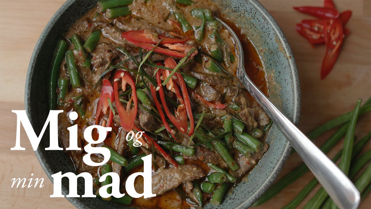 Panang karry med oksekød og ris | Foodfanatic