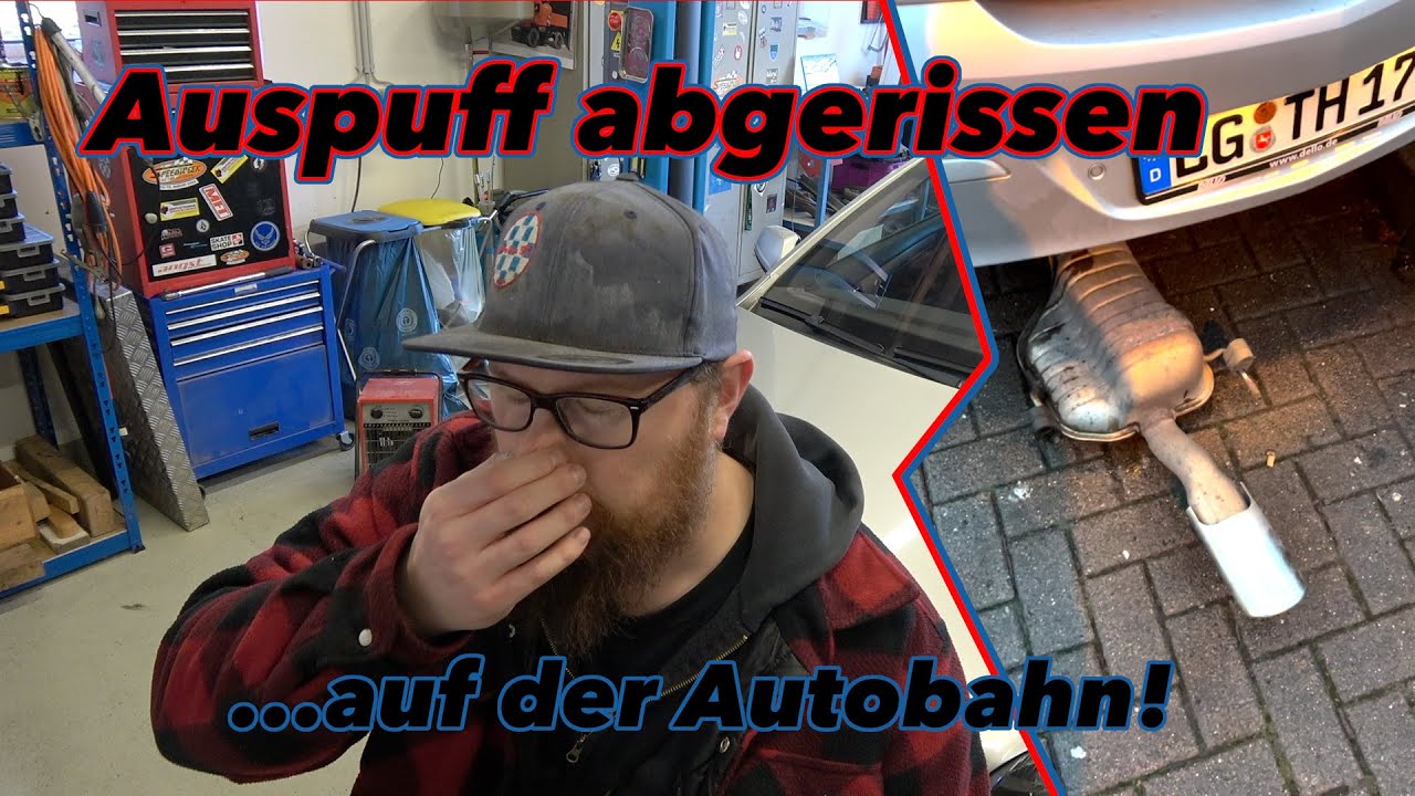 Auspuff auf der Autobahn abgerissen | Der Katastrophe nur knapp entgangen | Opel Astra Twin Top