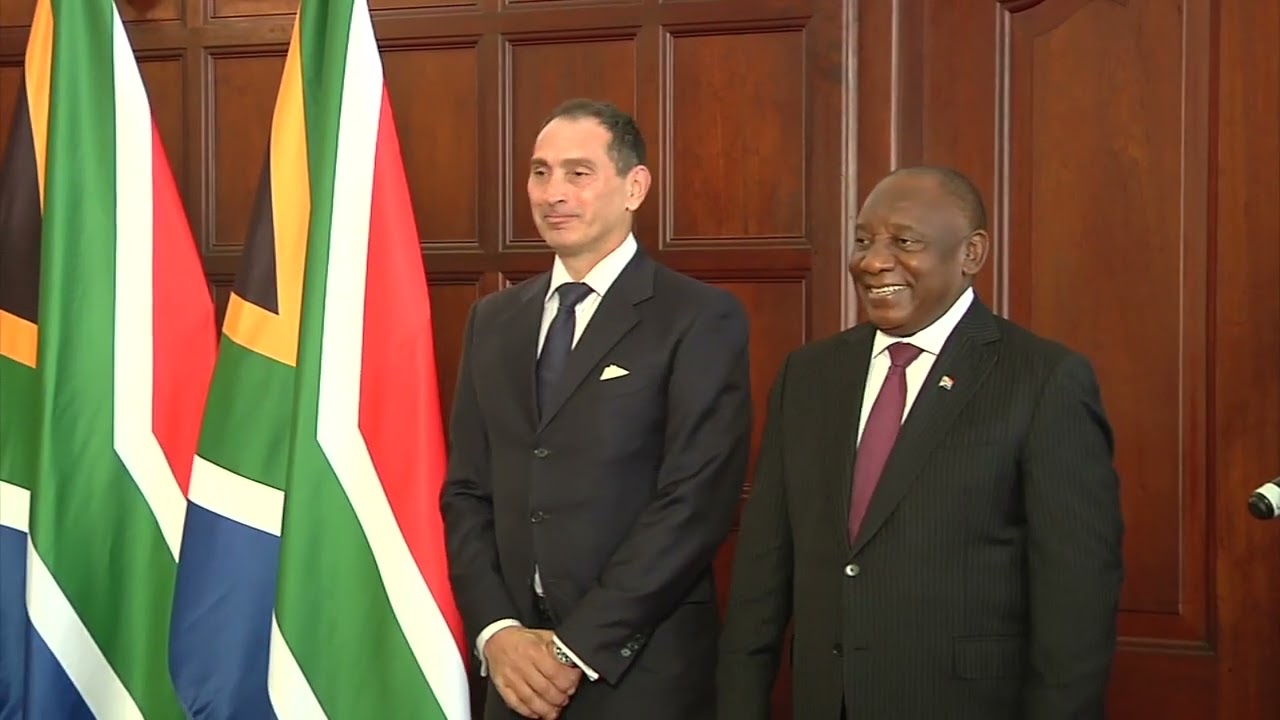 President Cyril Ramaphosa receives credentials from Heads of Mission Designate| PresidencyZA