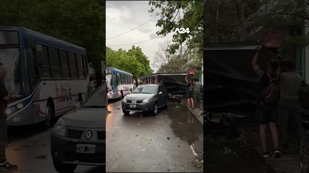 🌩️ FUERTES RÁFAGAS DE VIENTO EN OLAVARRÍA PRODUCEN DESTROZOS