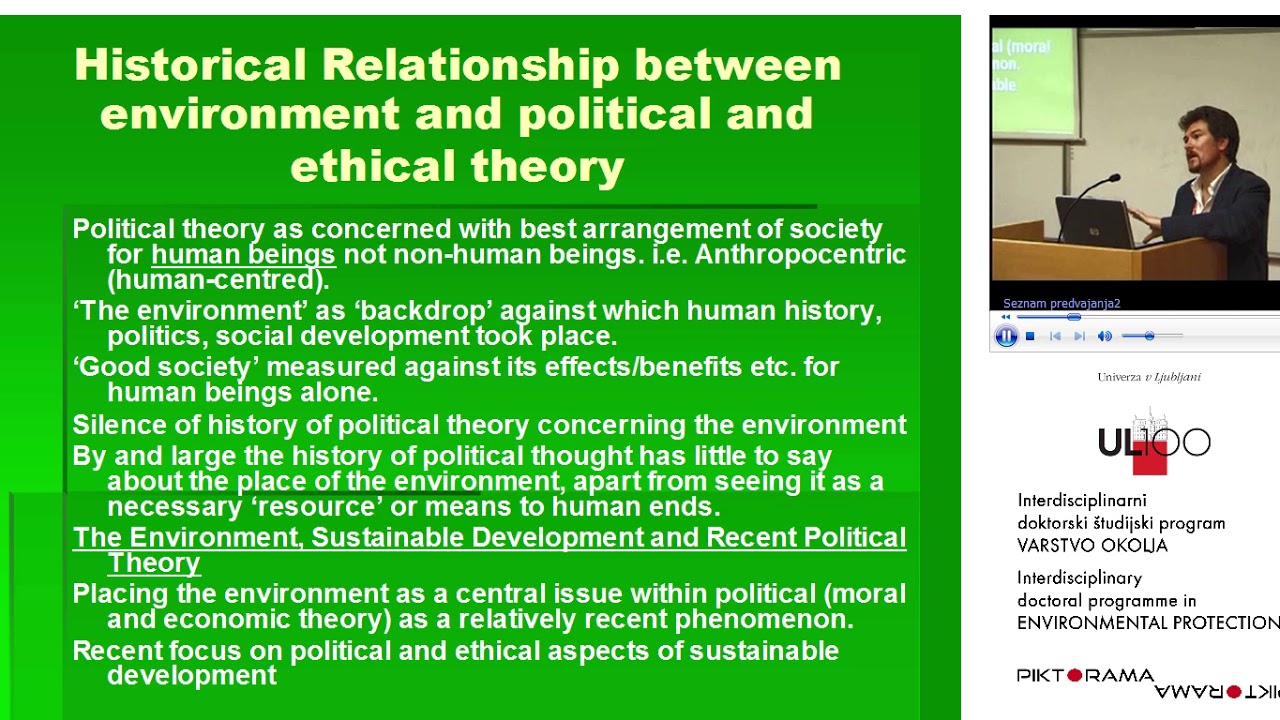 Political and Ethical Theory and Sustainable Development