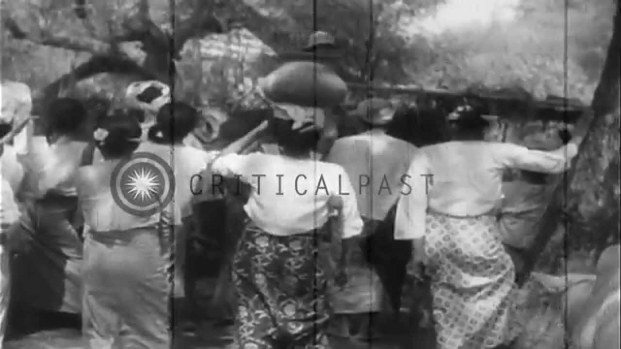 Japanese troops and tanks advance to Mandalay, Burma,  during World War II. HD Stock Footage