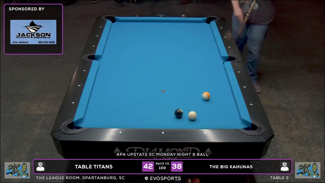 TABLE TITANS vs THE BIG KAHUNAS - THE LEAGUE ROOM - TABLE 5 | EvoSports