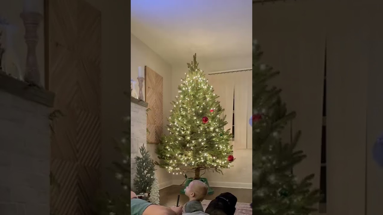 Christmas Tree Lights Hack! Saved us so much time & used way less lights