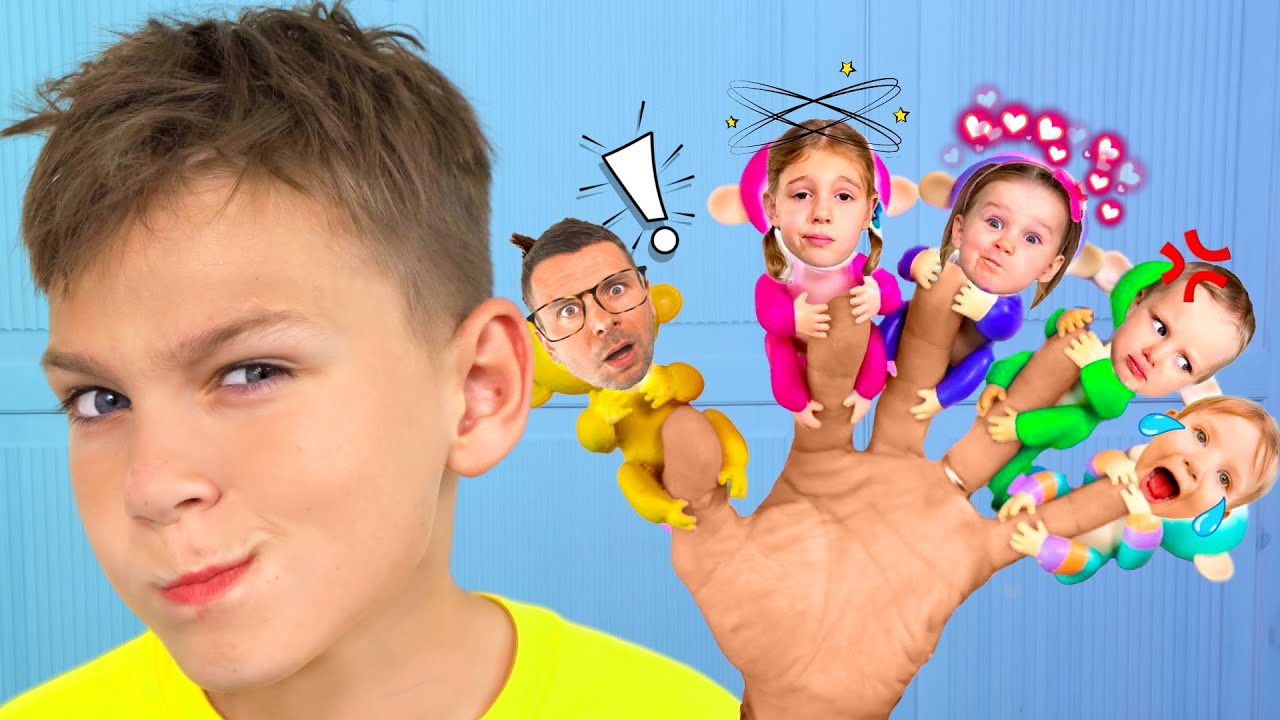 Fingers song Lagu Anak-anak | Five Kids Bahasa Indonesia | Vania Mania Lima Anak
