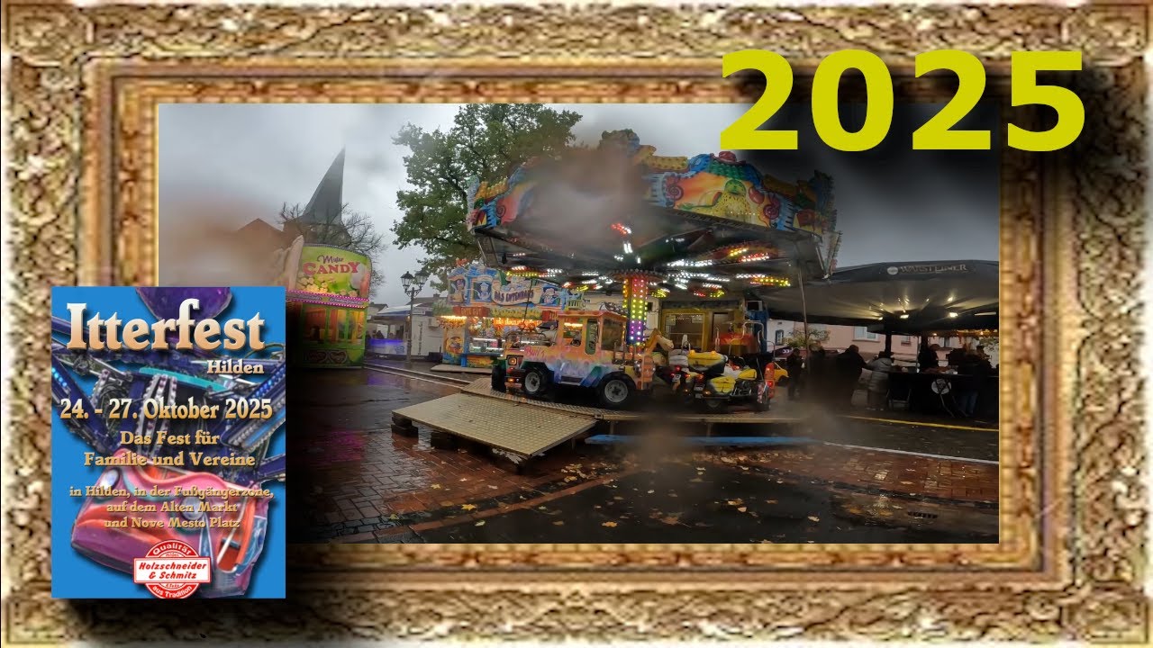 Itterfest Hilden 2025 &mdash; Rundgang im Regen (25.10.2025)