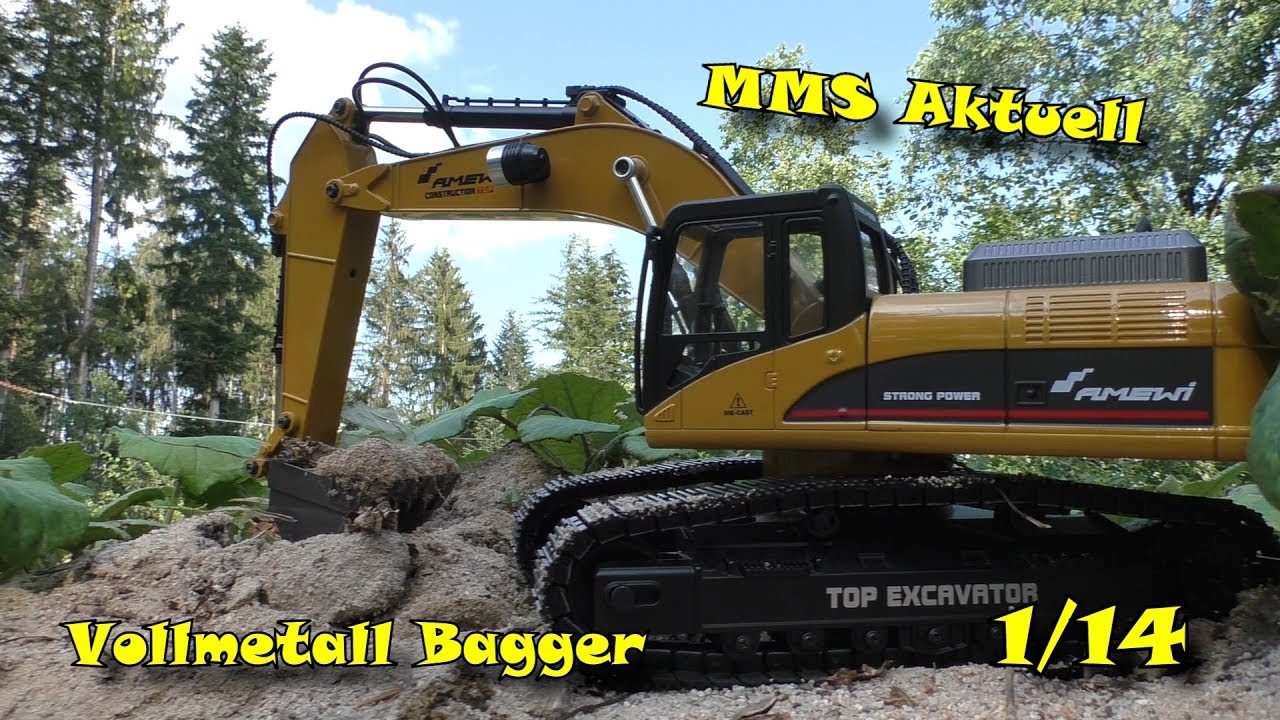 Amewi TOP EXCAVATOR Vollmetall Bagger 1:14