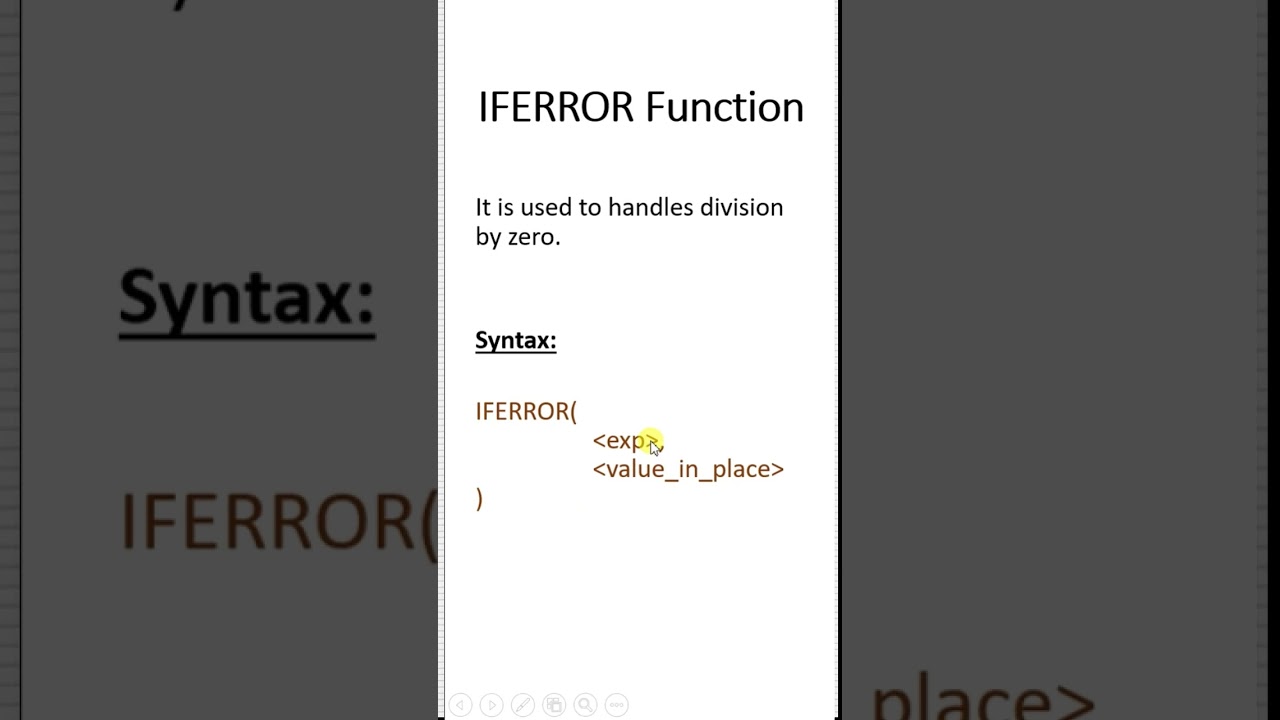 #17 - IFERROR Function with example (in Hindi) | One Minute Power BI | Praveen Kumar