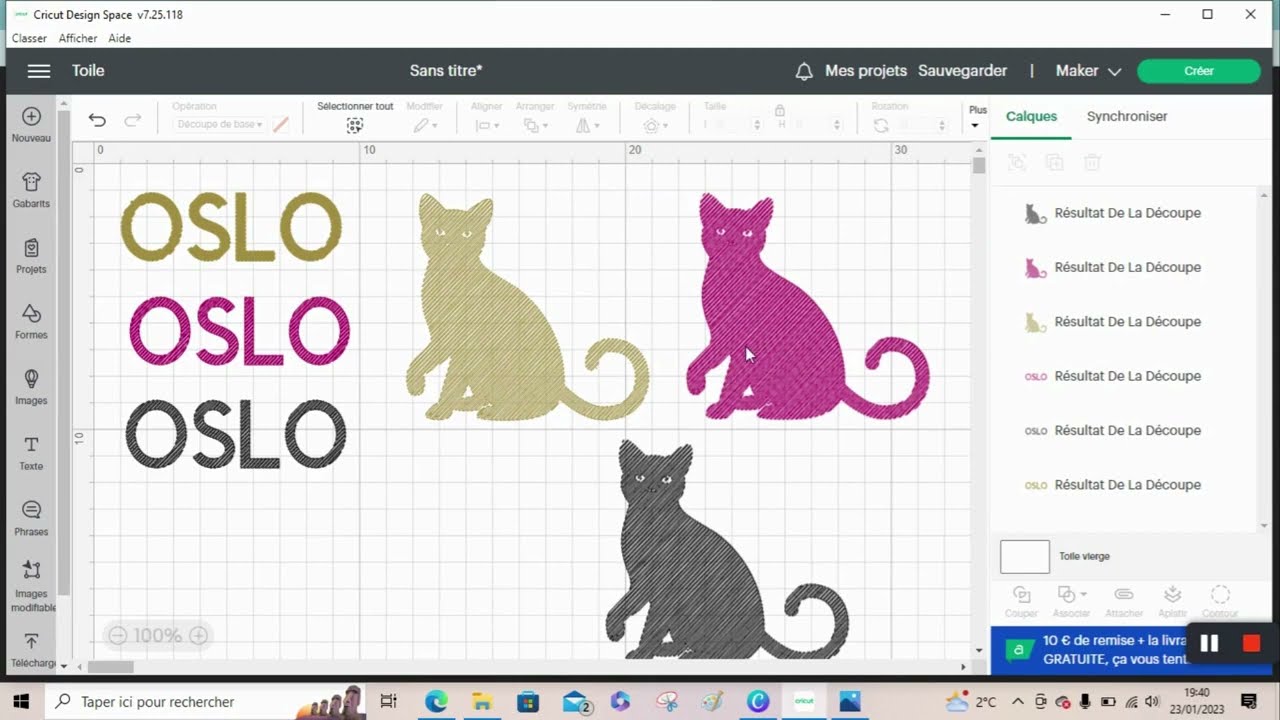 Tuto Cricut Design Space pour remplir une écriture ou une image pour la gravure, le foil ou le stylo