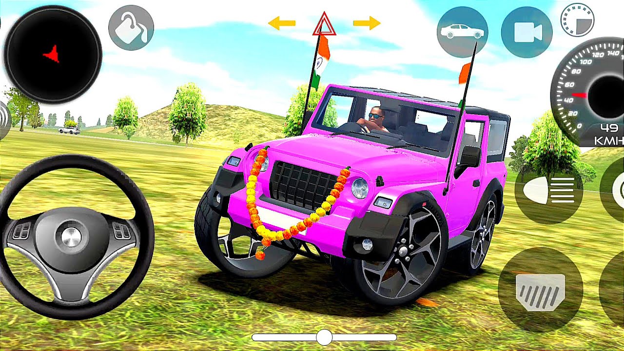 Modified Mahindra Thar 👿 game | Car wala game | Indian car offroad game