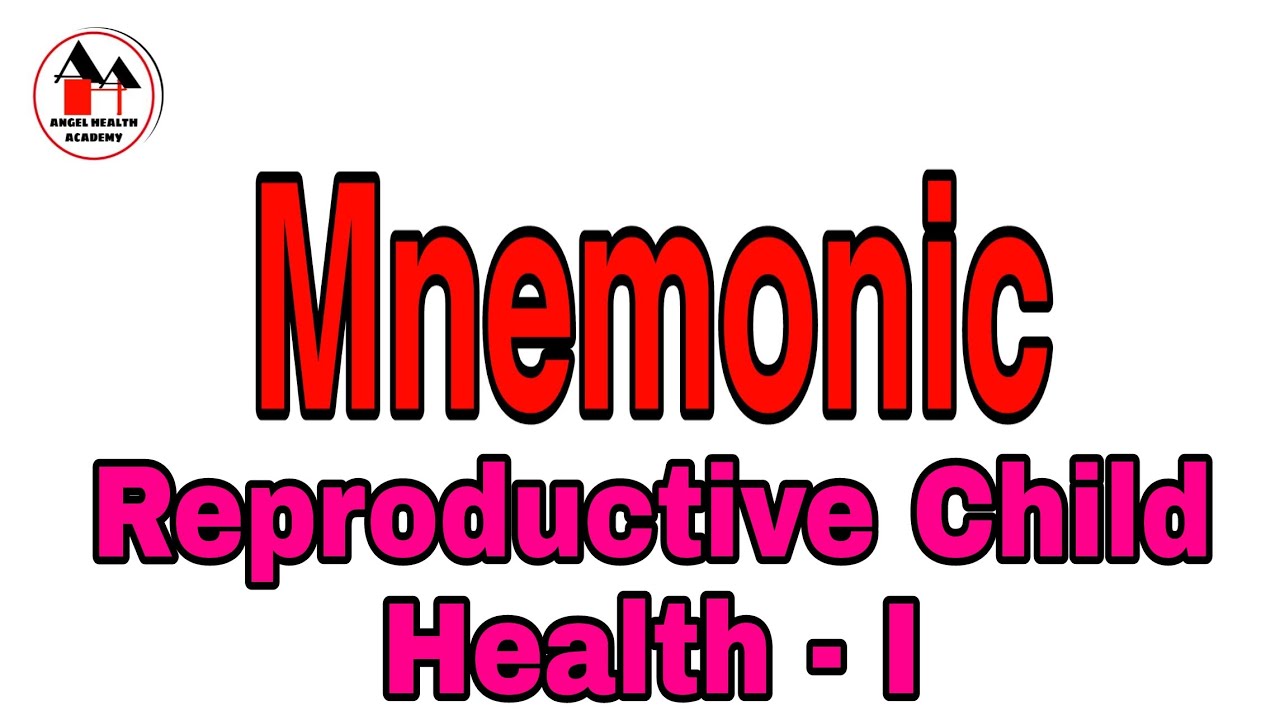 Mnemonic for Reproductive Child Health Services  - Phase I  /  Community Health Nursing.