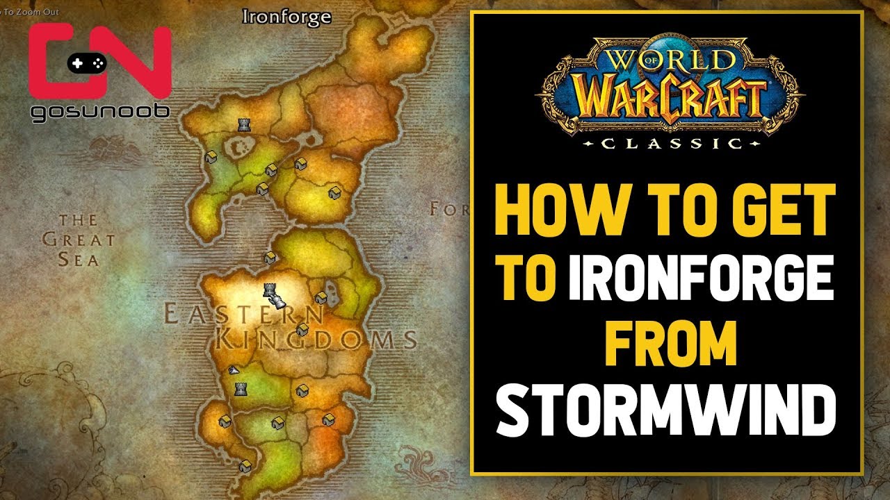 WoW Classic - How to get to Ironforge from Stormwind - Portal location