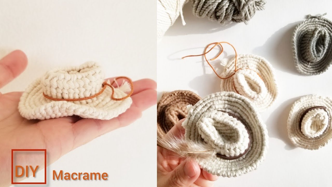 【DIY macrame】ウエスタンハット