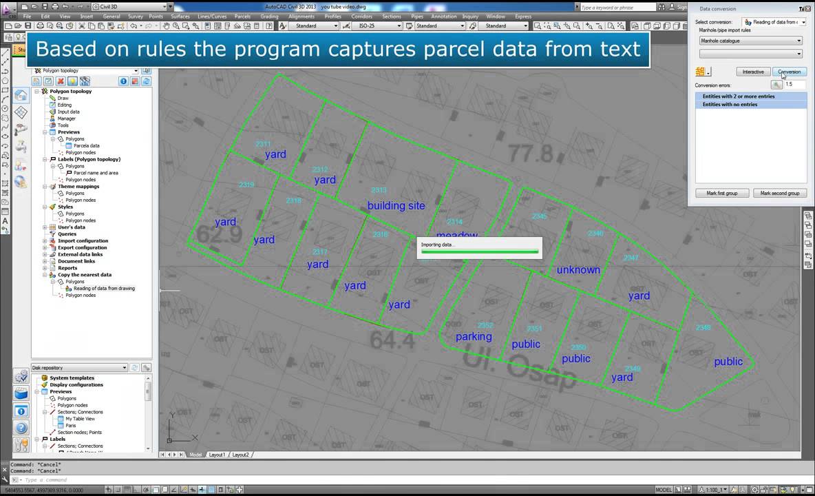 Urbano 8 Connecting data about parcels & pipelines