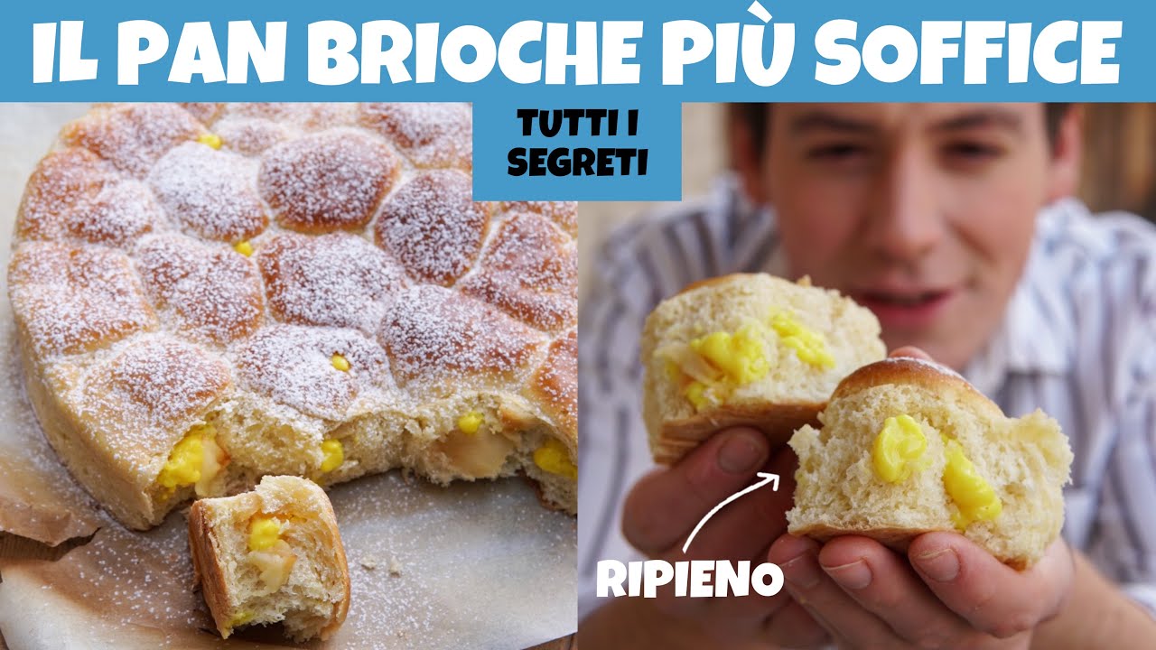 DANUBIO DI PAN BRIOCHE SOFFICISSIMO ripieno di crema e mele - la ricetta perfetta | Davide Zambelli