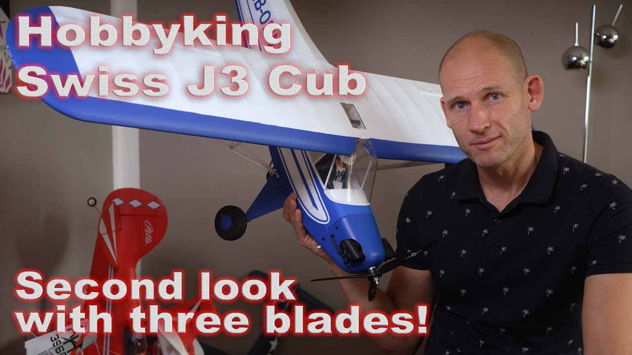 Hobbyking Swiss J3 Cub - With three blades!