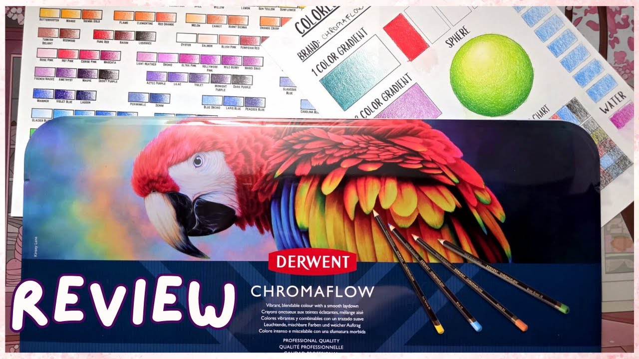 Derwent Chromaflow 150 Review, Swatching and Testing