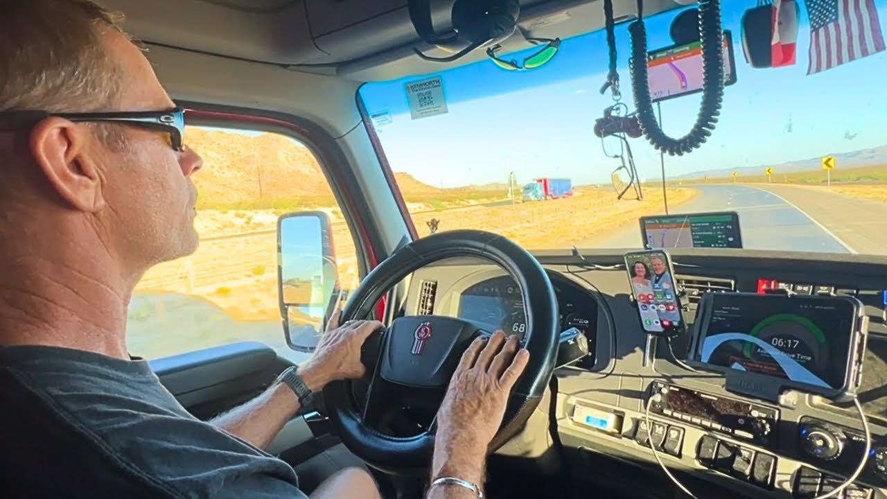 Trucking I-10 to El Paso - Life of a Truck Driver and his Wife