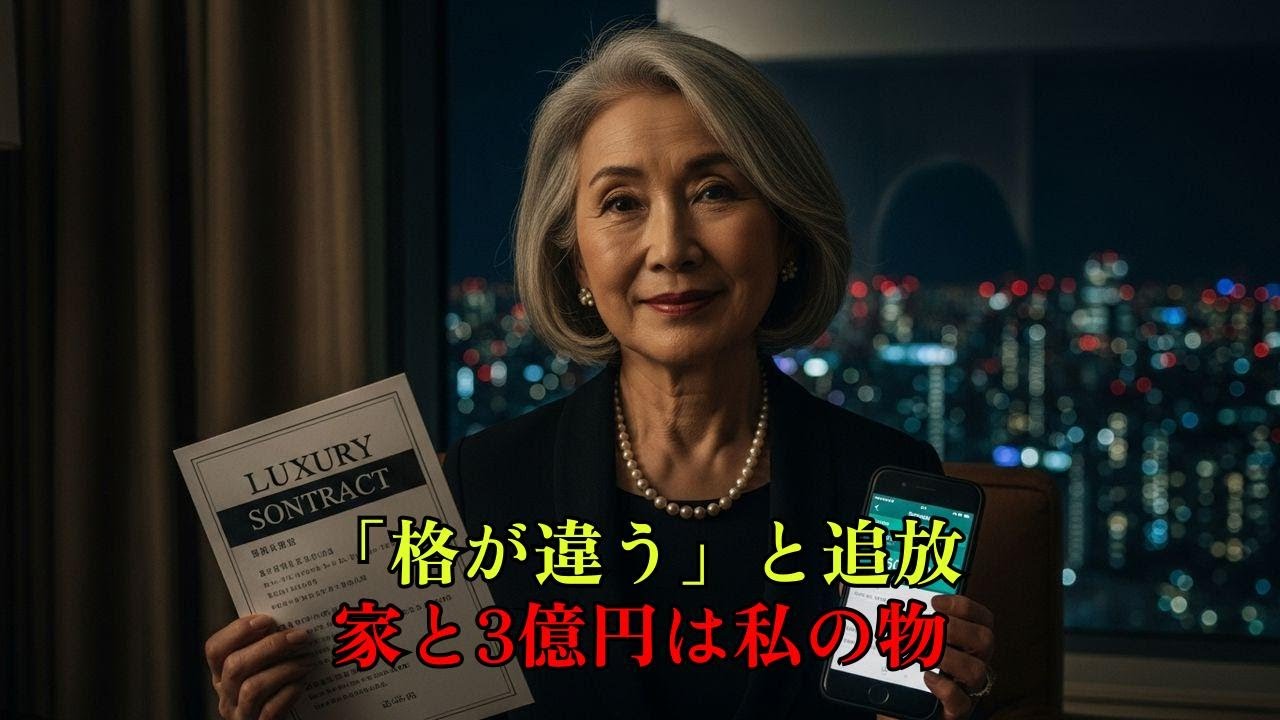 「ママが言うので」私を追い出した嫁。家も3億も私の物と知らず…売却して消えてやった