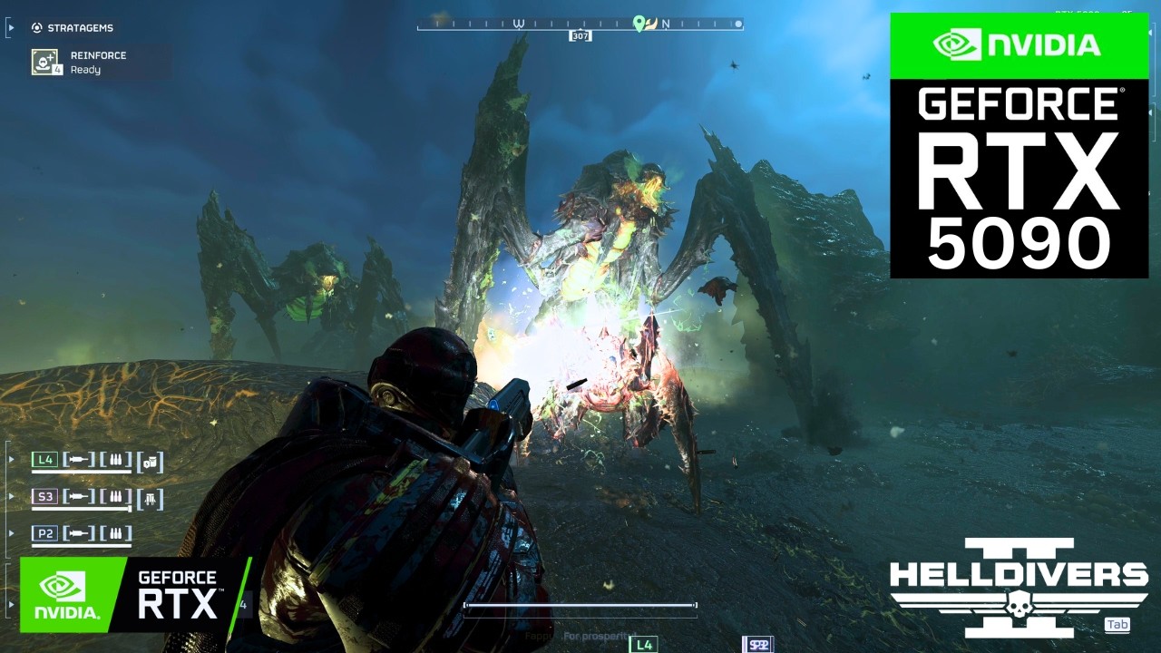 HELLDIVERS 2: FORI PRIME on RTX 5090 32GB (4K Maximum Graphics)